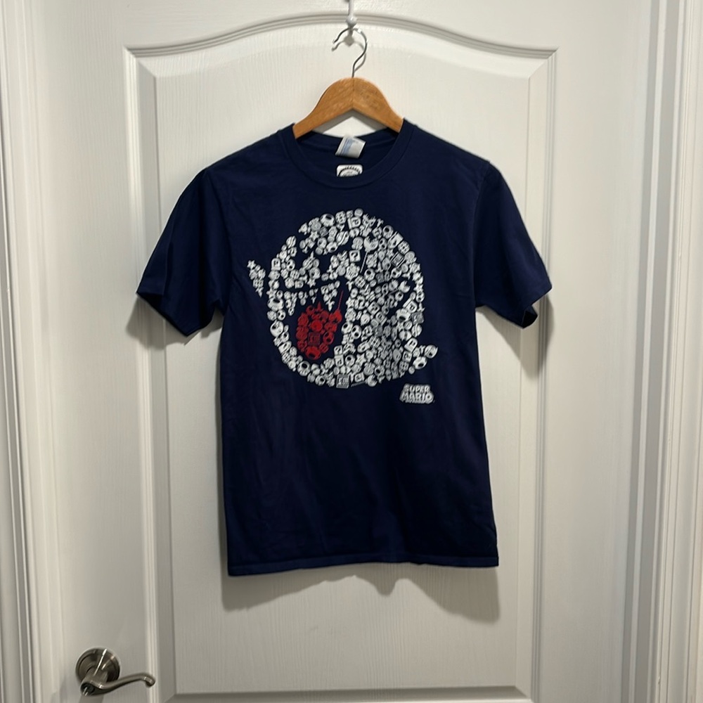 Dark blue Super Mario shirt. Size small.